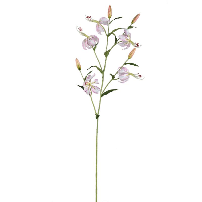 Lily Flower Roze Lelie Spray Set van 8 Stuks 117x49x31 cm