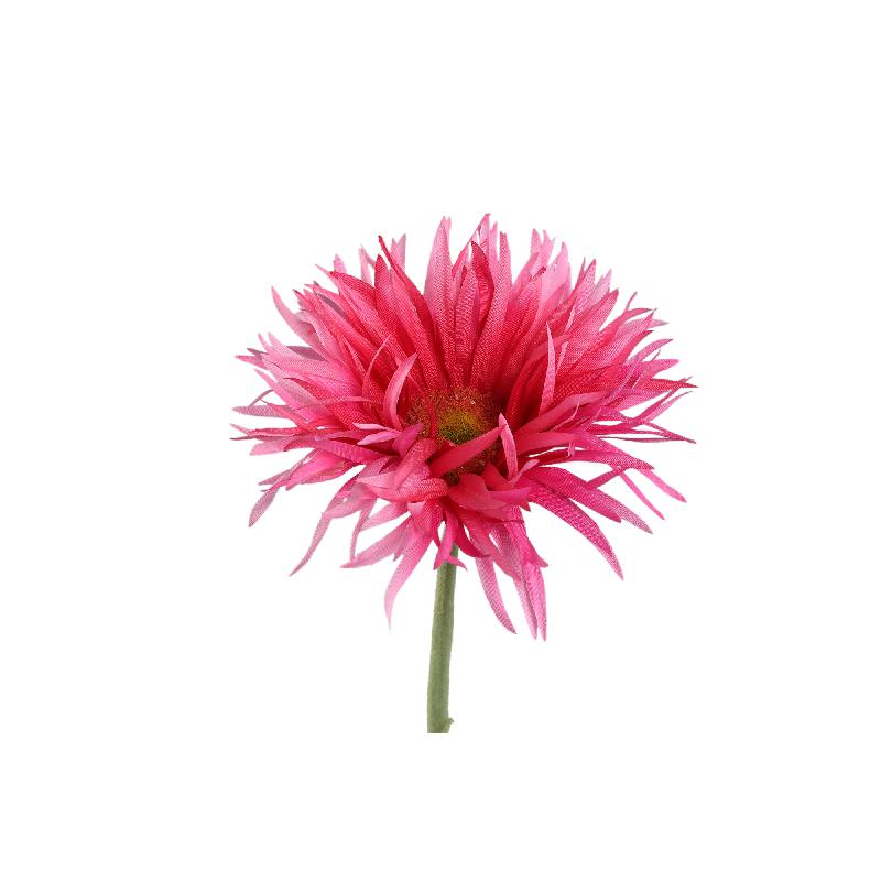 Gerbera Bloem Felroze Kunstbloem - Set van 12 55x12x9 cm