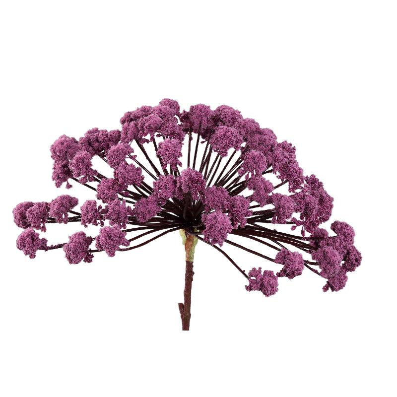 Twig Plant Paarse Angelica Spray Set van 4 Stuks 87x15x40 cm