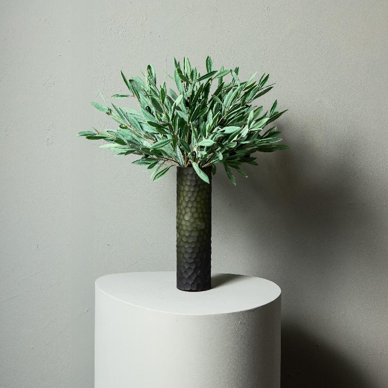 Leaves Plant Groene Olijfblad Spray Klein - Set van 12 48x37x30 cm