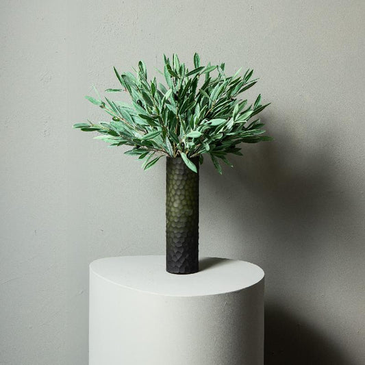 Leaves Plant Groene Olijfblad Spray Klein - Set van 12 48x37x30 cm