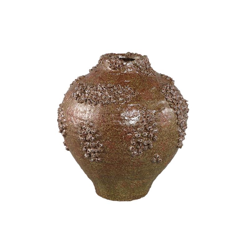Deisy Groene Keramische Pot Ruwe Koraal L 38x34x34 cm