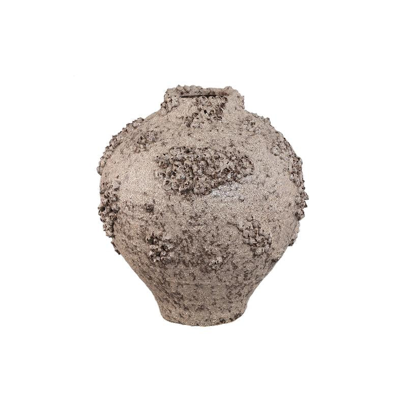 Deisy Beige Keramische Pot Ruw Koraal L 38x34x34 cm