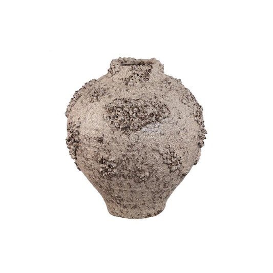 Deisy Beige Keramische Pot Ruw Koraal L 38x34x34 cm