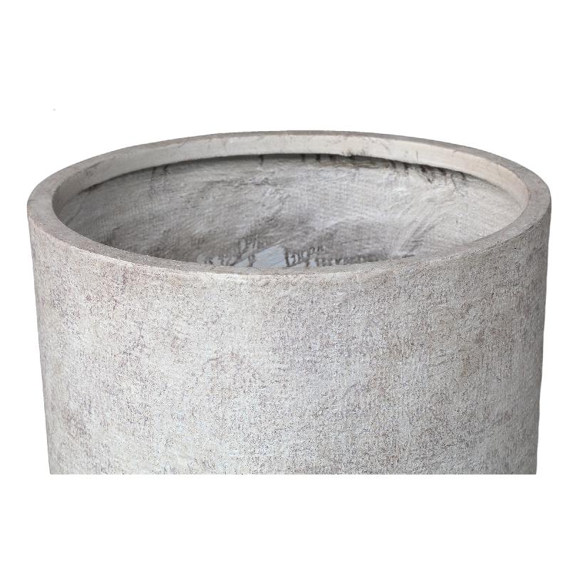 Salah Beige Keramische Pot Rond Hoog 100x55x55 cm