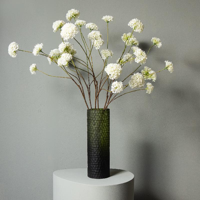 Twig Plant Witte Angelica Bloemenspray - Set van 12 112x61x32 cm