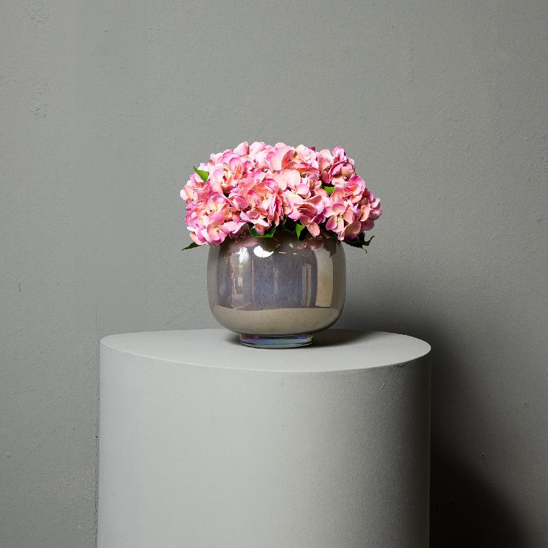 Hydrangea Flower Roze Hortensia Tak Set van 12 Stuks 33x16x21 cm