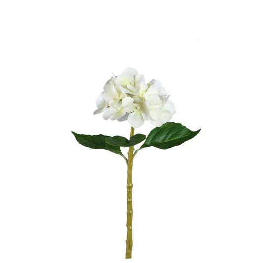 Hydrangea Bloem Crème Hydrangea Tak - Set van 12 33x16x21 cm