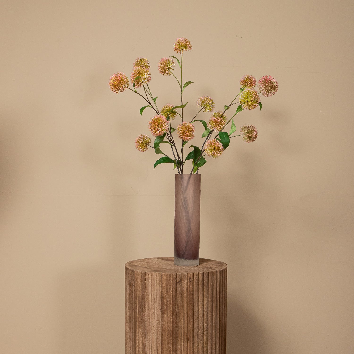 Garden Flower Roze Allium Spray - Set van 12 86x64x20 cm