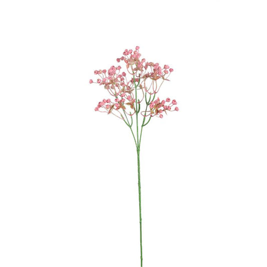 Twig Plant Roze Gypsophila Spray Set van 12 Stuks 63x23x23 cm