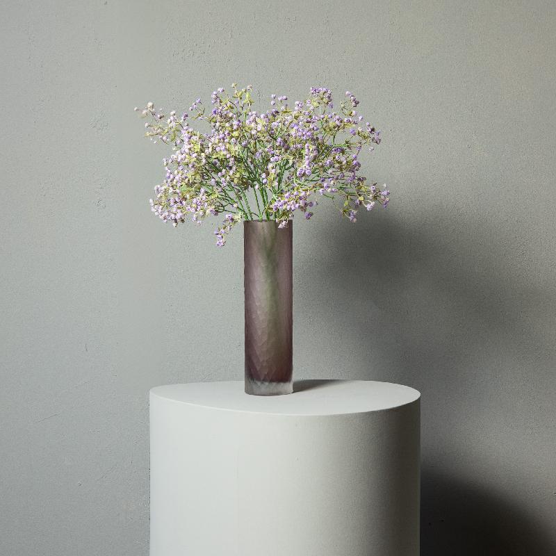 Twig Plant Paarse Gypsophila Spray - Set van 12 63x23x23 cm
