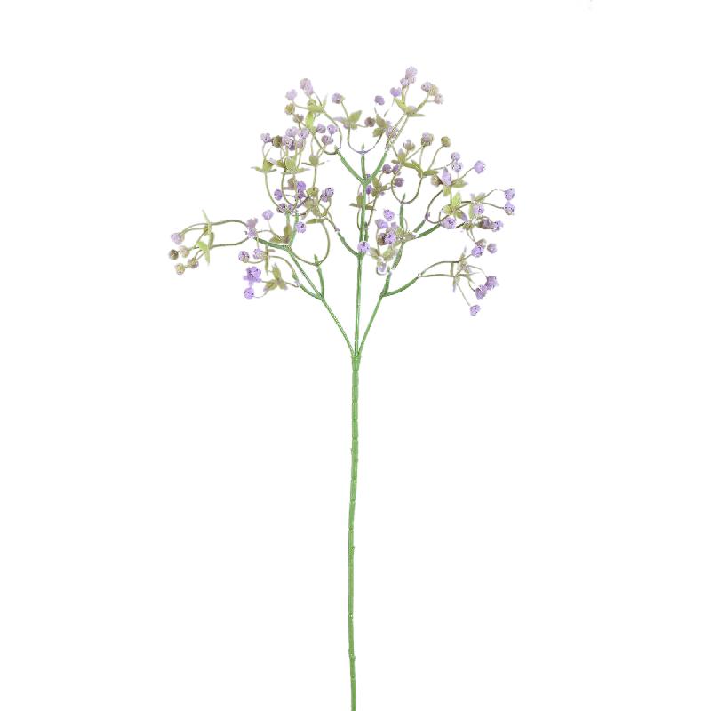 Twig Plant Paarse Gypsophila Spray - Set van 12 63x23x23 cm