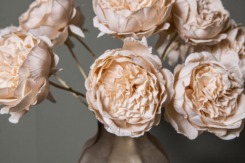 Rose Flower Crème Roos Bloem Tak - Set van 12 66x7x15 cm