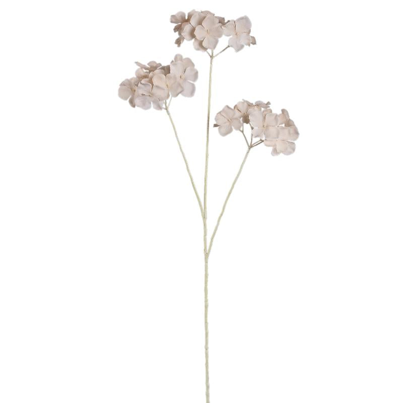 Hydrangea Flower Crème Hortensia Spray - Set van 12 78x43x28 cm