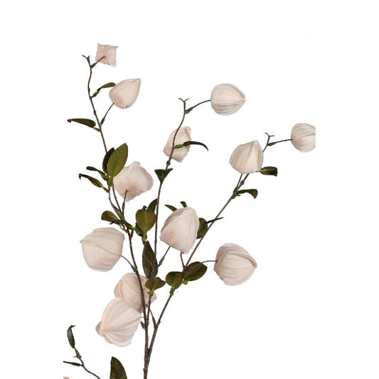 Garden Flower Crème Chinese Lantern Spray - Set van 12 94x54x14 cm