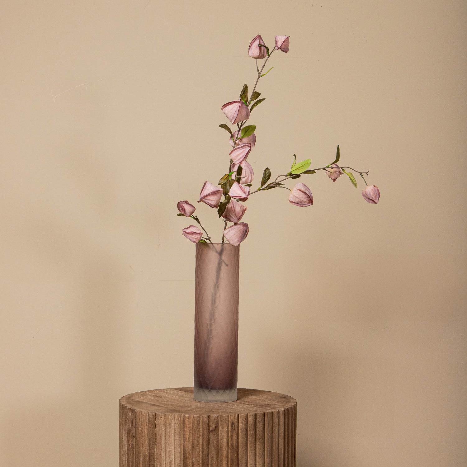 Garden Flower Lila Chinese Lantern Spray - Set van 12 94x54x14 cm