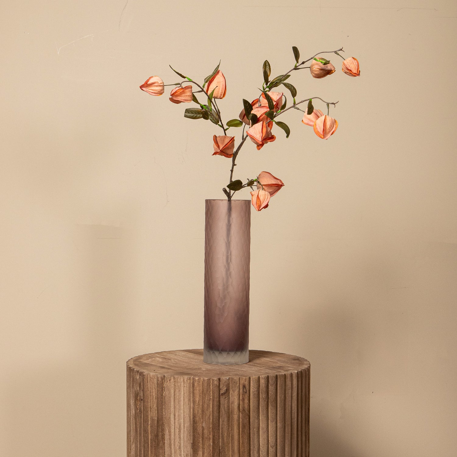 Garden Flower Oranje Chinese Lantaarn Spray - Set van 12 94x54x14 cm