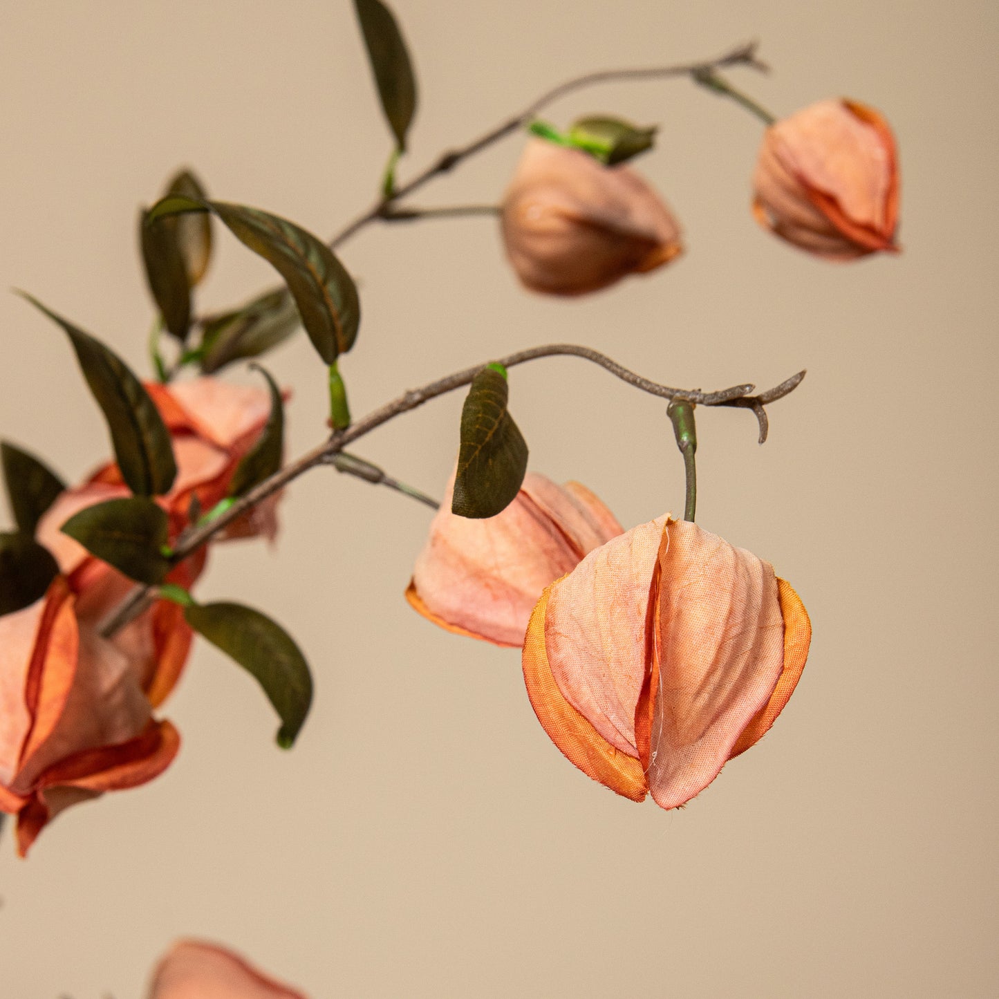 Garden Flower Oranje Chinese Lantaarn Spray - Set van 12 94x54x14 cm