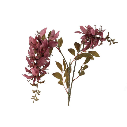 Garden Flower Paarse Koraaltak Bloemenspray - Set van 12 100x53x20 cm