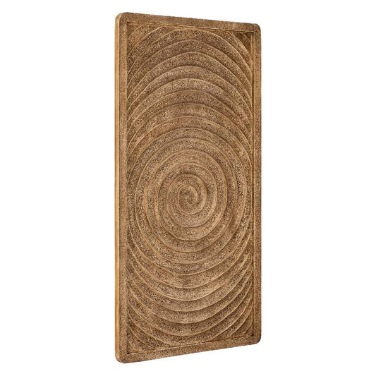 Lula Beige MDF Swirl Frame Wandpaneel Rechthoek 180x90x4.2 cm
