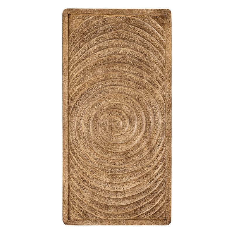 Lula Beige MDF Swirl Frame Wandpaneel Rechthoek 180x90x4.2 cm