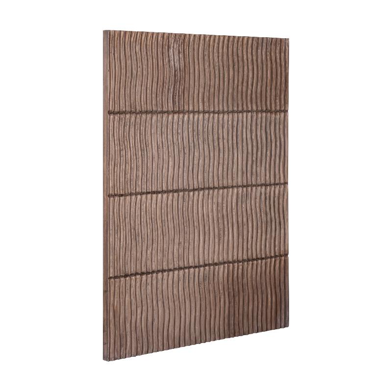 Seline Brons MDF Golvend Streep Laag Wandpaneel S 120x90x3.4 cm
