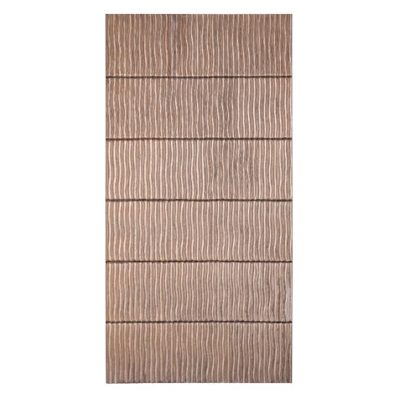 Seline Bronzen MDF Golvende Streep Laag Wandpaneel L 180x90x3.4 cm