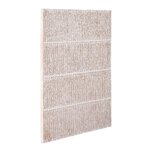 Seline Wit MDF Golvend Streep Laag Wandpaneel 120x90x3.4 cm