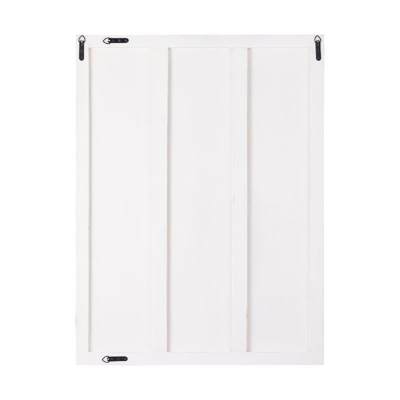 Seline Wit MDF Golvend Streep Laag Wandpaneel 120x90x3.4 cm