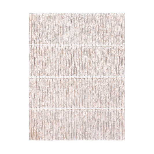 Seline Wit MDF Golvend Streep Laag Wandpaneel 120x90x3.4 cm