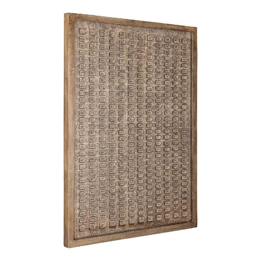 Sierre Bronzen MDF Wandpaneel Met Glas L 120x90x5 cm