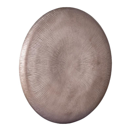 Toran Bronzen MDF Dik Rond Streep Wandpaneel L 120x120x7.5 cm