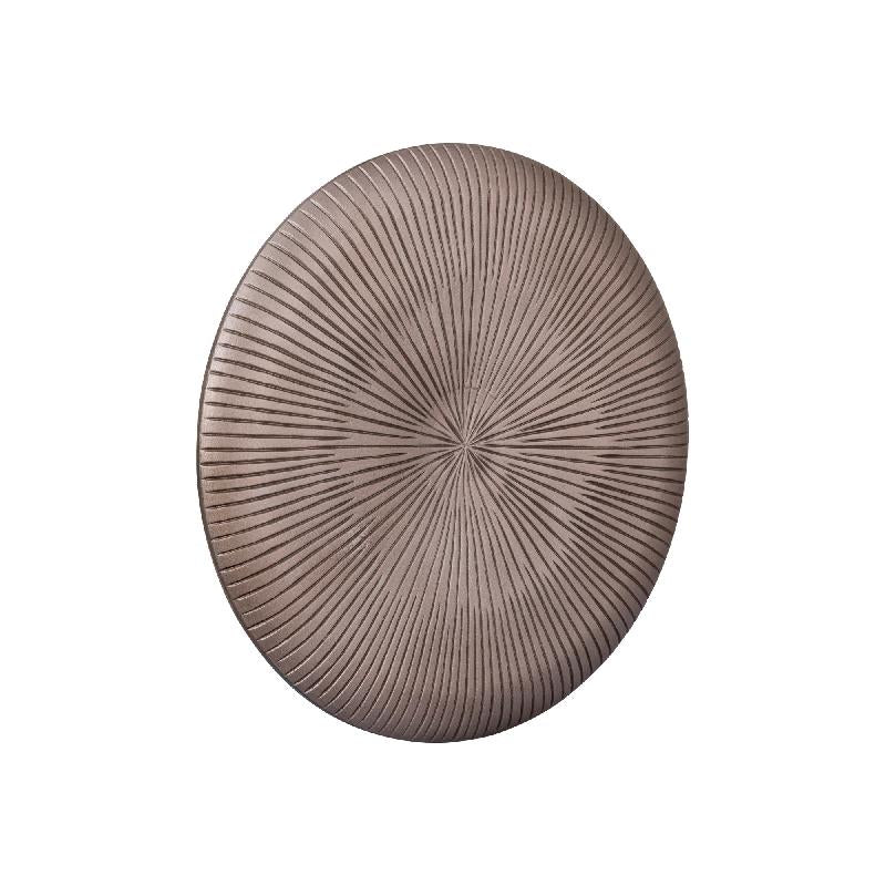 Toran Bronzen MDF Wandpaneel Dik Rond Streep S 60x60x3.5 cm