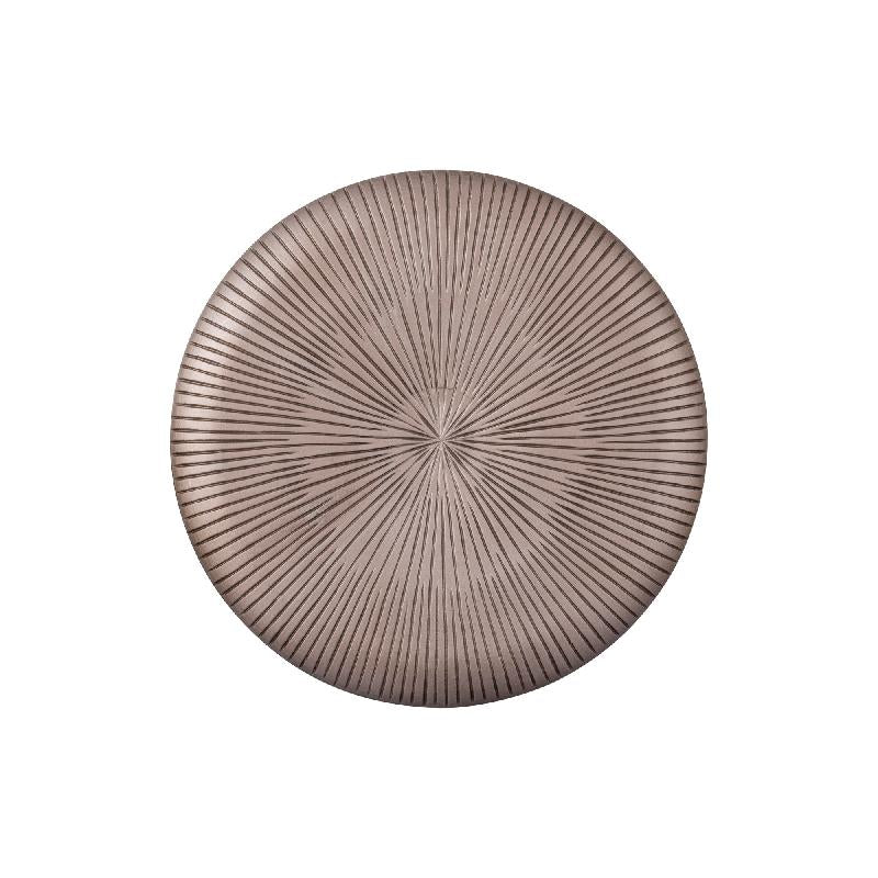 Toran Bronzen MDF Wandpaneel Dik Rond Streep S 60x60x3.5 cm