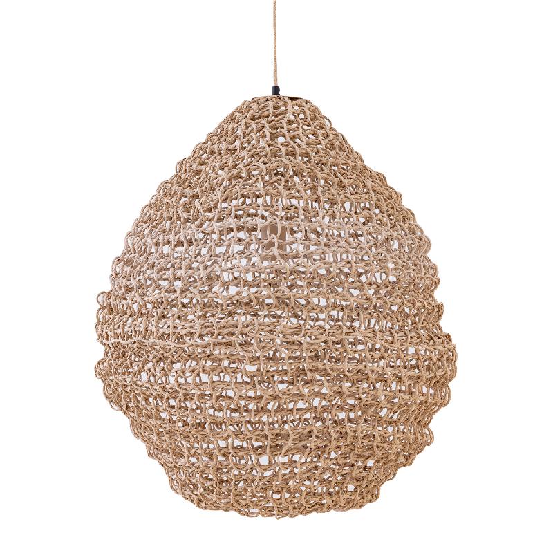 Dayo Natuurlijke Papieren Koord Hanglamp Gesloten Bol L 66x60x60 cm