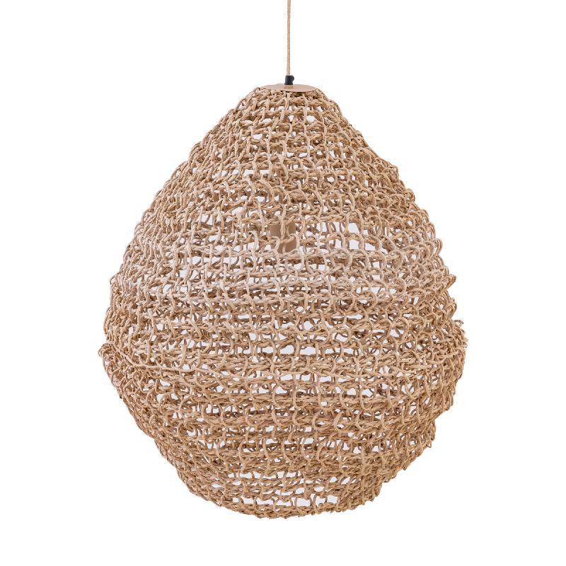 Dayo Natuurlijke Papieren Koord Hanglamp Gesloten Bol L 66x60x60 cm