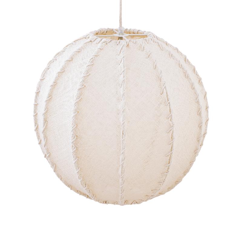 Myka Crème Jute Hanglamp Bolvorm S 47x45x45 cm