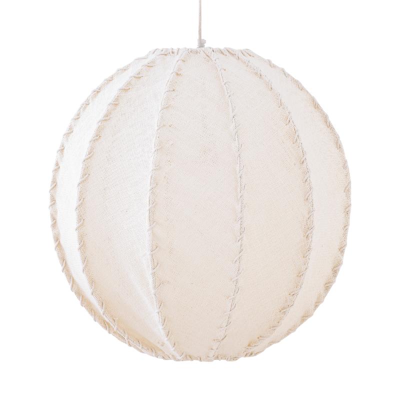 Myka Crème Jute Hanglamp Bolvorm L 58x56x56 cm