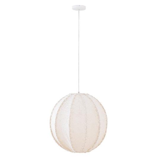Myka Crème Jute Hanglamp Bolvorm L 58x56x56 cm