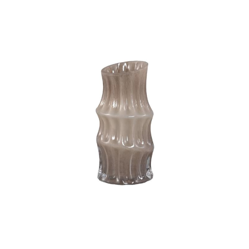 Anvi Crème Glazen Vaas Hoekig Gevormd Set van 4 Stuks 25x13x13 cm