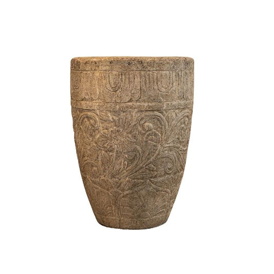 Sasha Roomwit Cement Fiber Pot Bloemmotief Rond M 80x60x60 cm