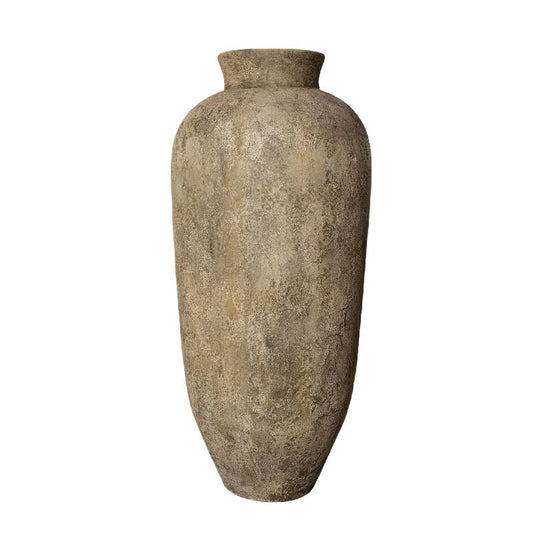 Gisel Beige Cement Fiber Big Jar Pot High 165x75x75 cm
