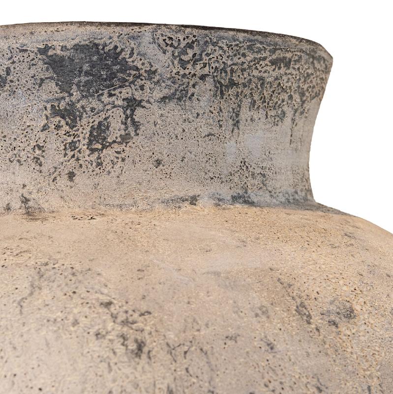 Gisel Cream Cement Fiber Big Jar Pot High 165x75x75 cm