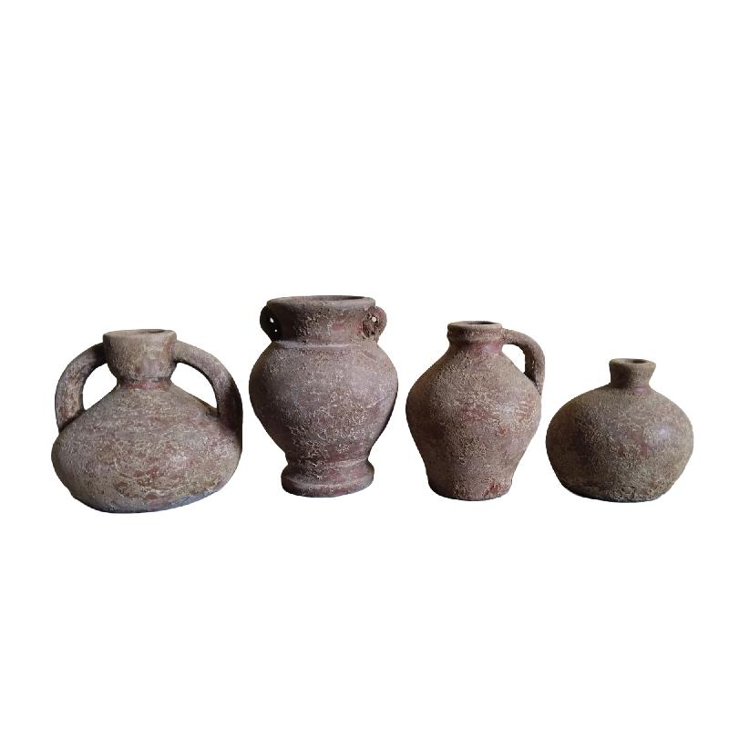 Shironda Terracotta Potten Set van 2 Stuks 18x19x19 cm