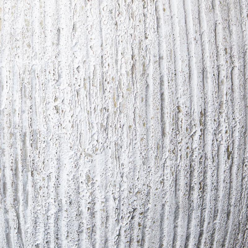 Yolenda Crème Cement Vezel Grote Pot Met Streeppatroon 80x110x110 cm
