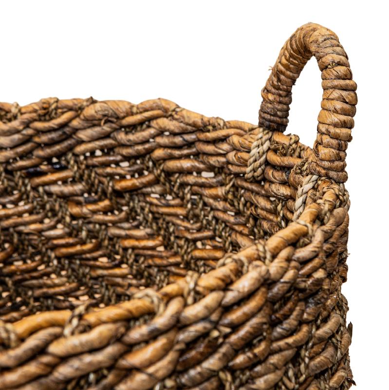 Tomm Natuurlijke Zeegrasmanden Set Van 3 Cilinder 50x45x45 cm
