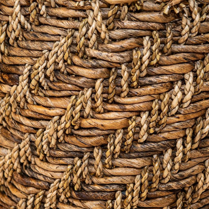 Tomm Natuurlijke Zeegrasmanden Set Van 3 Cilinder 50x45x45 cm