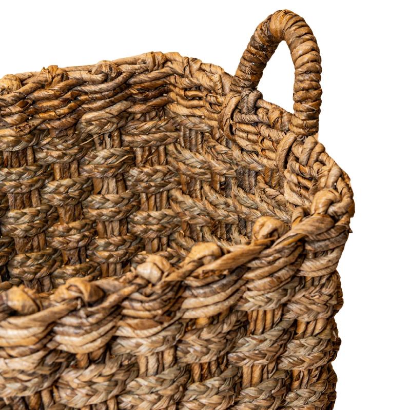 Keili Natuurlijke Zeegras Mand Set Van 3 Rechthoek 40x50x37 cm