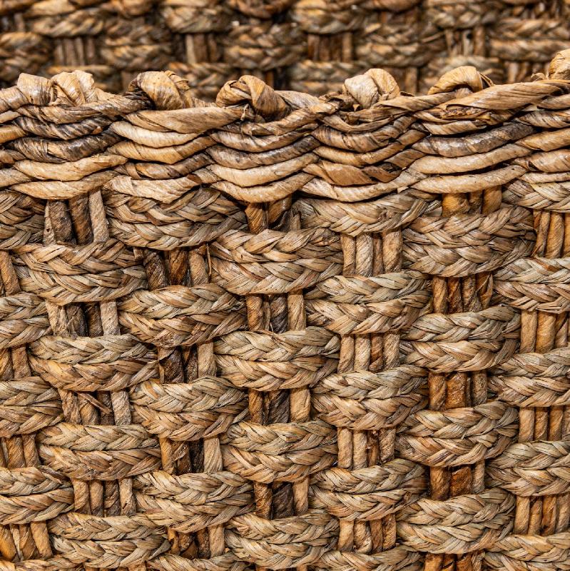 Keili Natuurlijke Zeegras Mand Set Van 3 Rechthoek 40x50x37 cm
