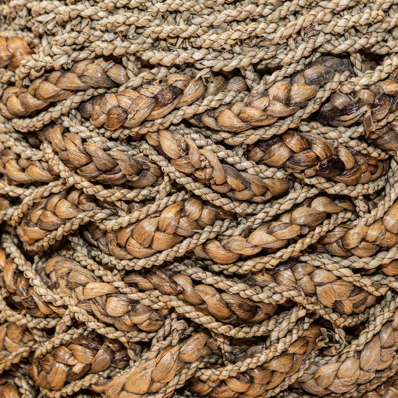 Izely Natuurlijke Zeegrasmand Set Van 3 Rond 50x45x45 cm